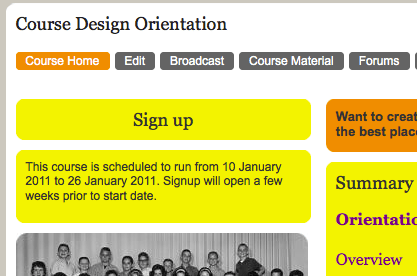 Sign-Up for P2PU Courses