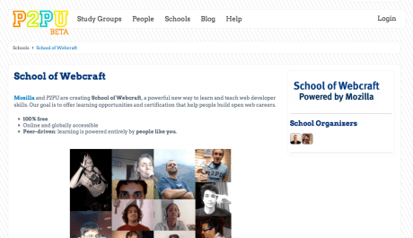 School of Webcraft's new home at P2PU School of Webcraft's new home at P2PU